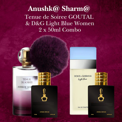 Anushk@ Sharm@ - Tenue de Soiree Goutal & Light blue Women 50ml Combo