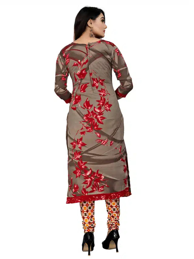 Cotton Unstitched Salwar Suit (Green)