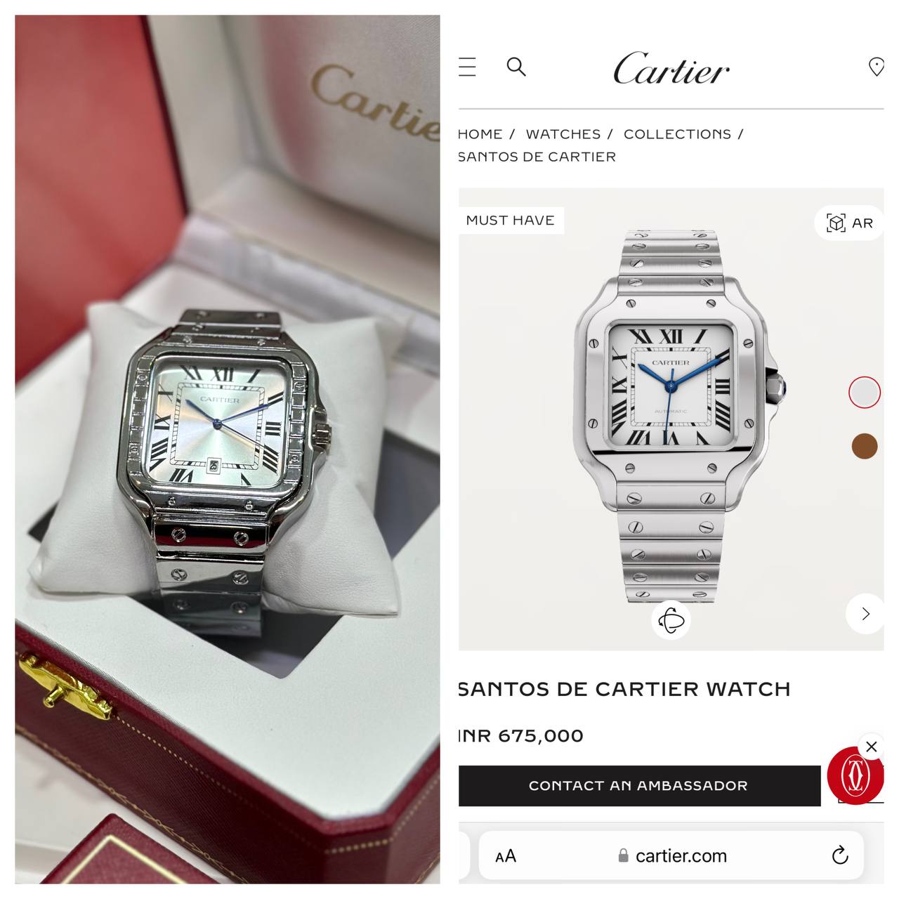 Cartier Santos watch