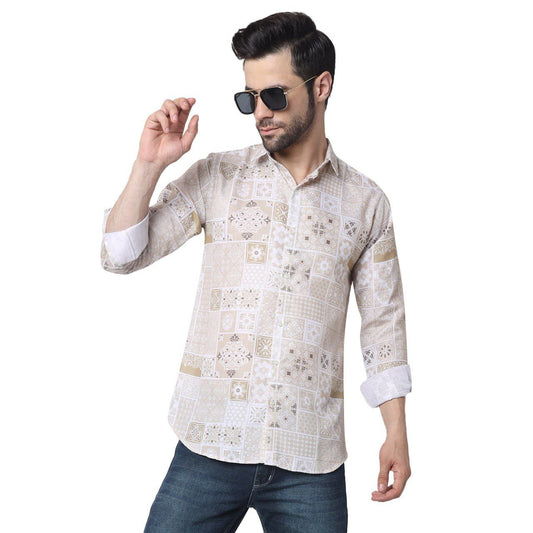 FULL SLEEVE DIGITAL PRINTED COTTON SHIRT