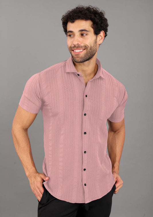 HALF SLEEVE POPCORN SHIRT IN 12 COLOURS